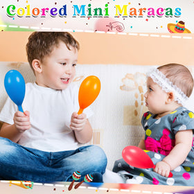 Lenwen neon plastic maracas with durable grip for dynamic birthday celebrations
