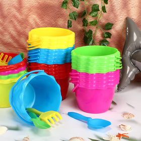 Lenwen outdoor set doubles as snack or beverage buckets at events