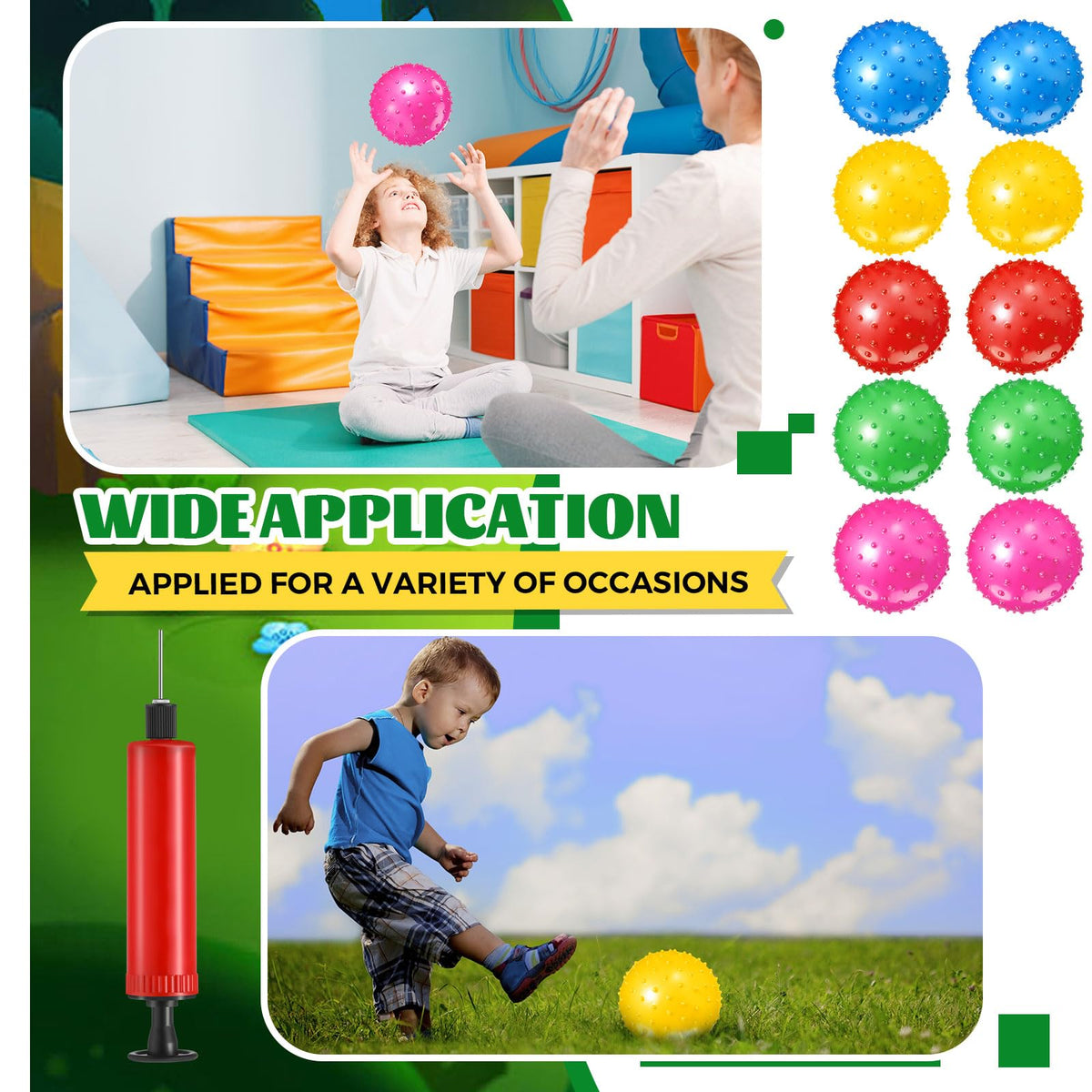 Outdoor play with Lenwen sensory ball supports group games.