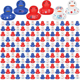 Lenwen patriotic rubber duck 4th of July design, perfect as a fun pool party accent.