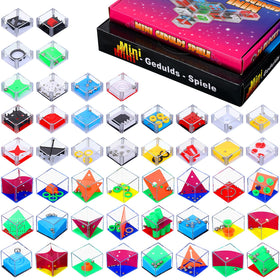 Lenwen pink maze cubes side view for on-the-go entertainment and quick focus.