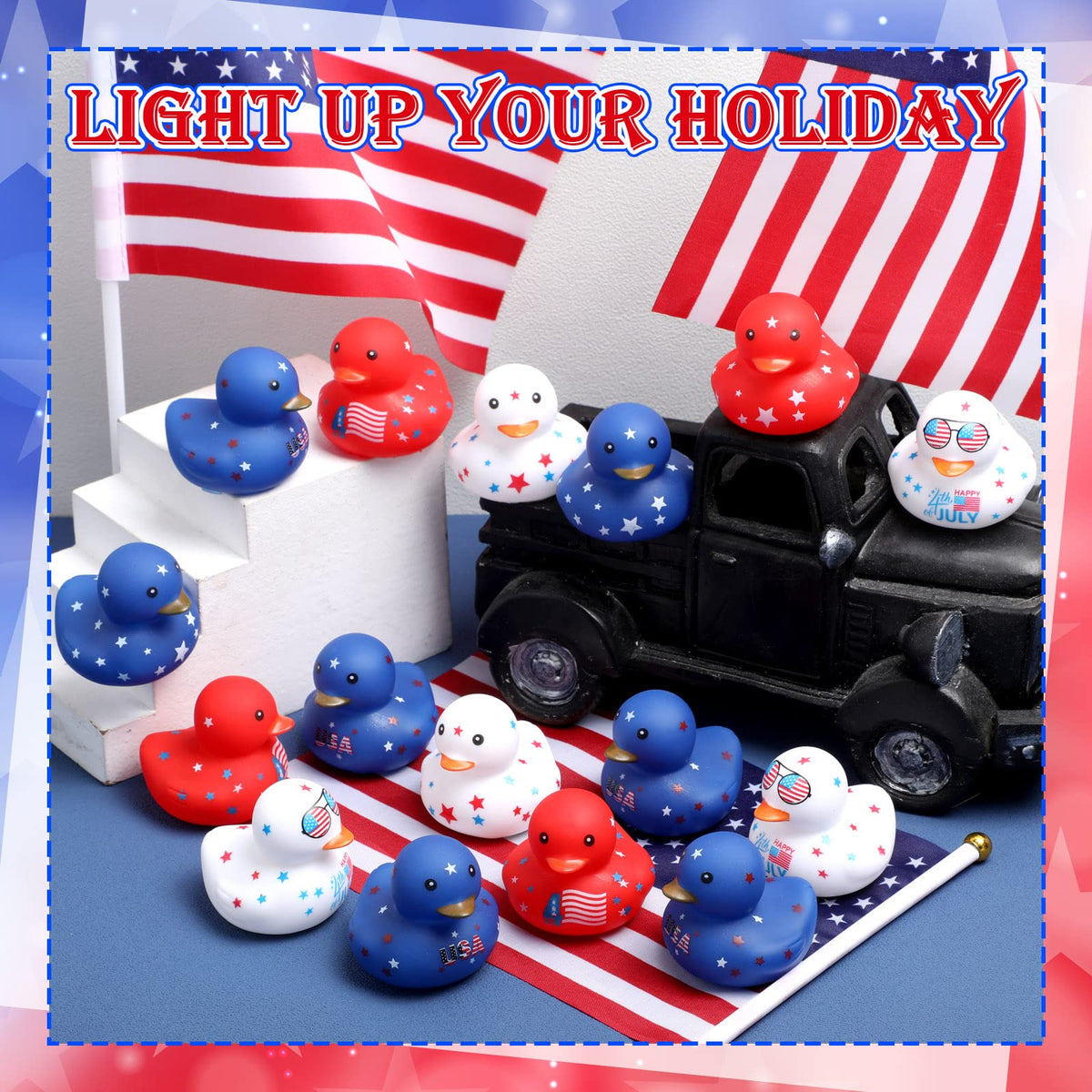 Lenwen 100-piece duck set is ideal for poolside décor and party favors.