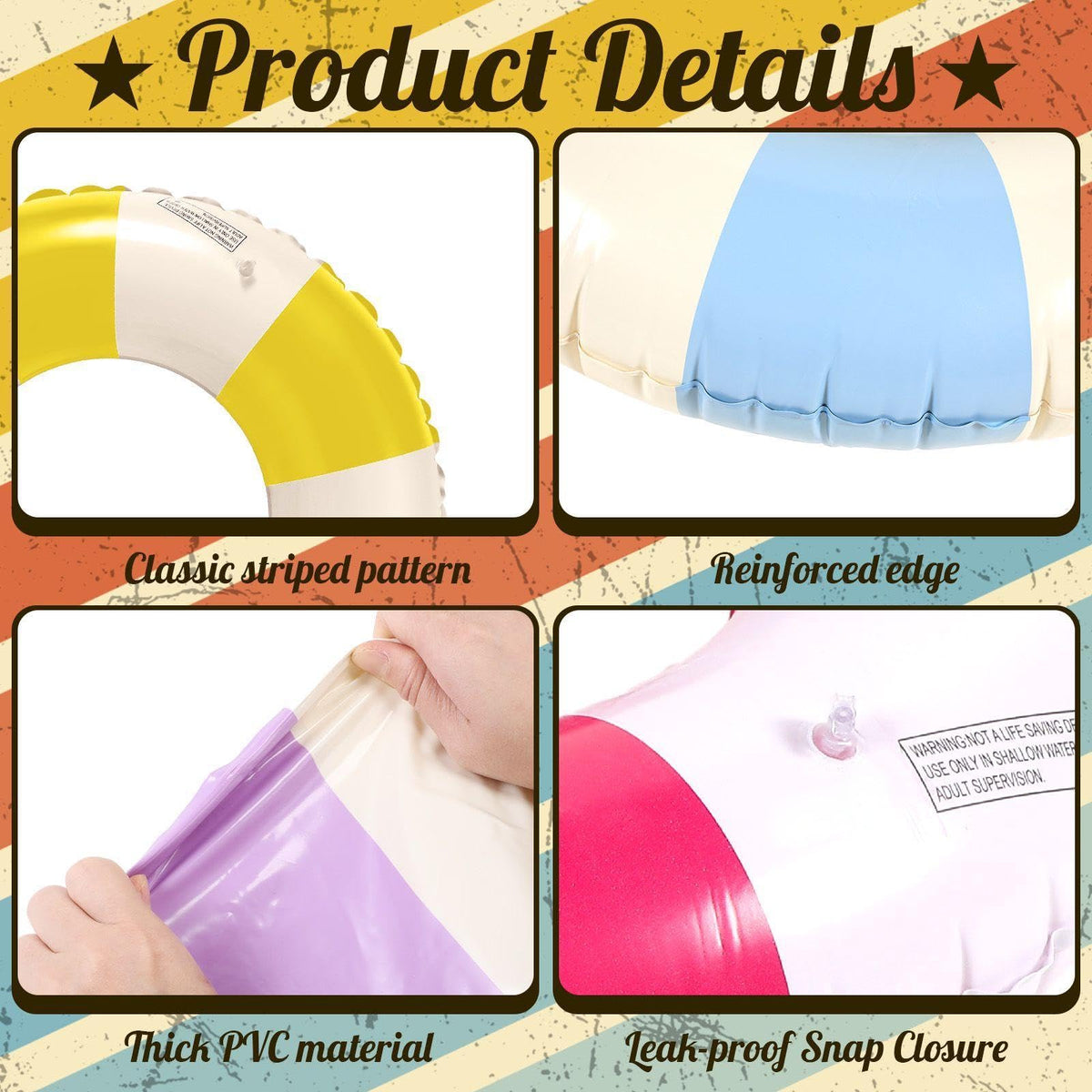 Lenwen reliable plastic pool floats are lightweight, durable, and easy to carry.