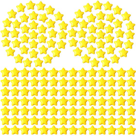 Lenwen yellow star stress ball close-up, soft foam for relaxing fingertip exercise