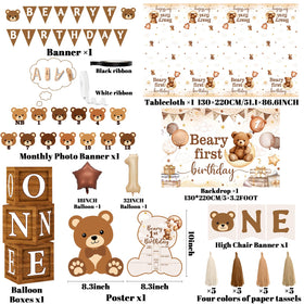 Lenyunge paper bear decorations box provides versatile wall and table accents.