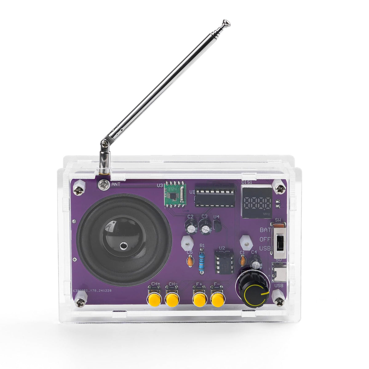 LEPANDA 2inch speaker delivers clear, room-filling sound.
