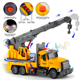 LerBao dump bed transport truck for authentic unloading play.