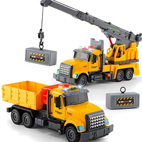 LerBao large crane toy with sound and light for imaginative play.