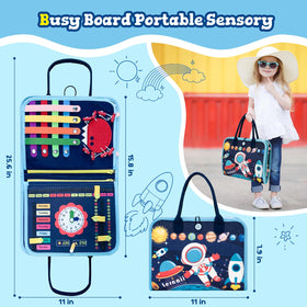 Lercaii Busy Board color and shape match page builds sorting skills.
