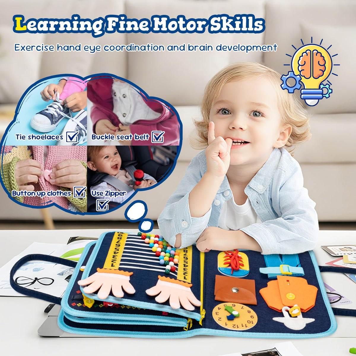 Lercaii Busy Board gears and clocks page introduces basic time concepts through manipulation.