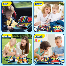 Lercaii Busy Board travel-friendly design keeps toddlers engaged on flights or in cars.