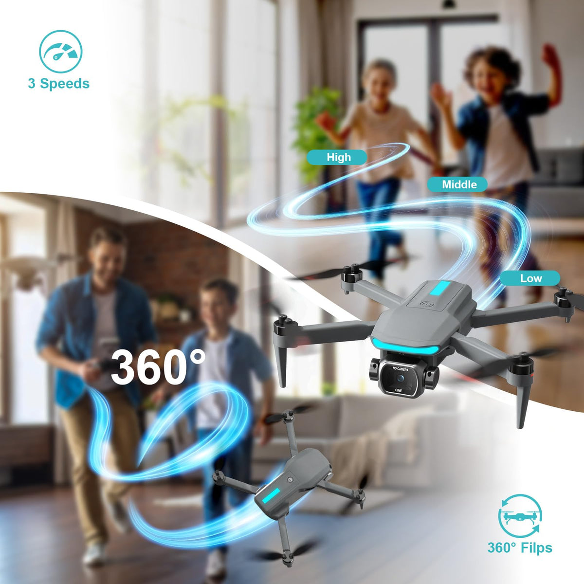 Lesail 360° flip and gesture controls unlock creative moments