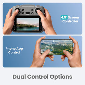 Lesail drone with 4.5-inch remote screen for beginner-friendly live view