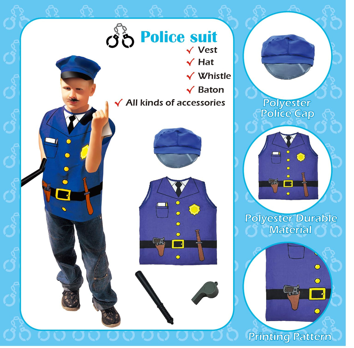 Lesheng space construction worker costume for kids, encourages hands-on pretend work and teamwork.