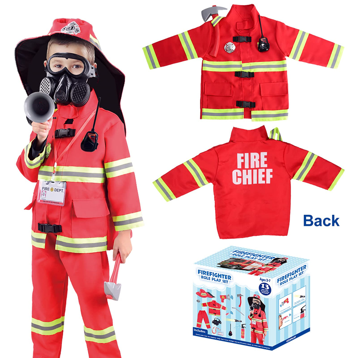 Lesheng Space firefighter pants set ideal for imaginative role play.