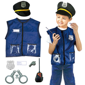 Lesheng space police dress-up set badge and accessories for kids.