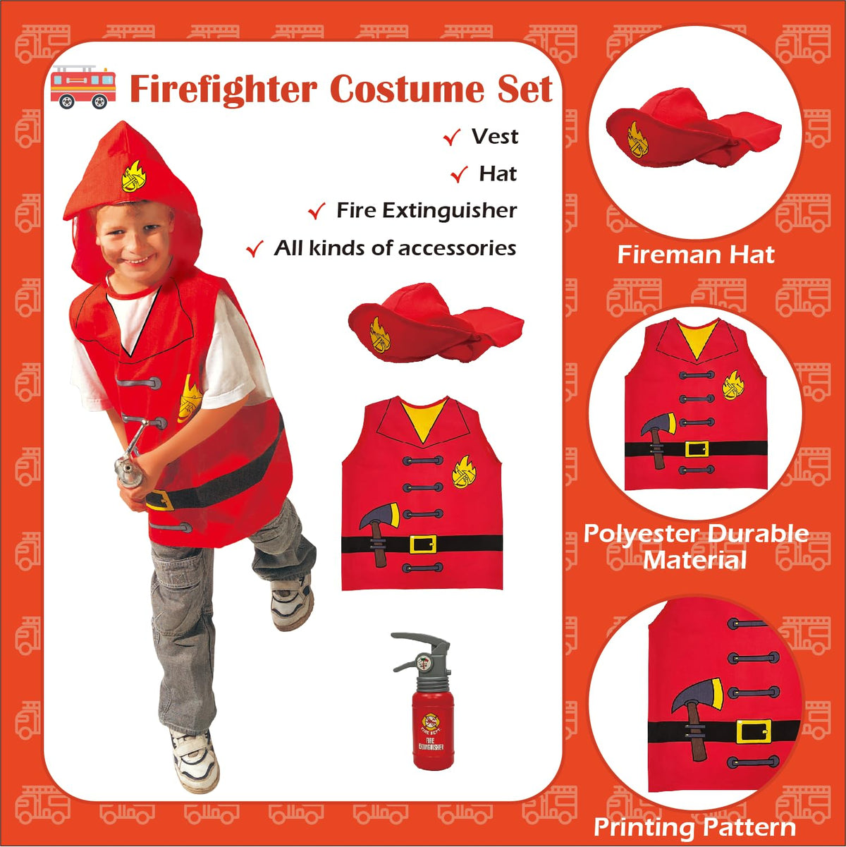 Lesheng space police officer costume for kids, inspires safe-role play and social interaction.