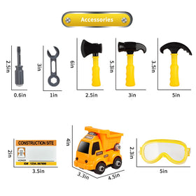 Lesheng space self-assembly engineer truck enables interactive building play.