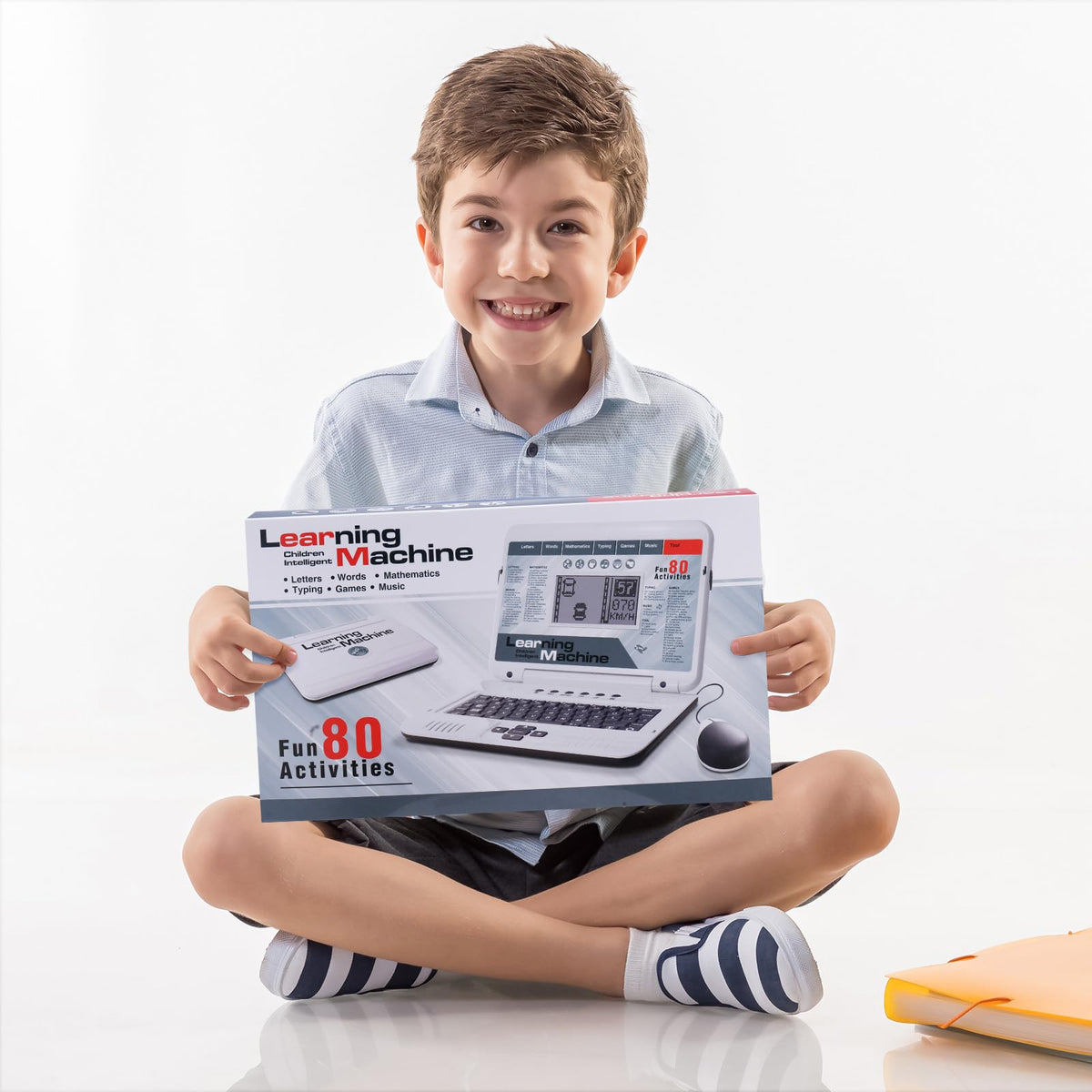 LESHITIAN all-in-one learning toy includes mouse and manual for quick setup.