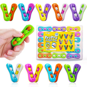 LESONG 18-pack colorful finger spinners for quiet focus and stress relief on the go
