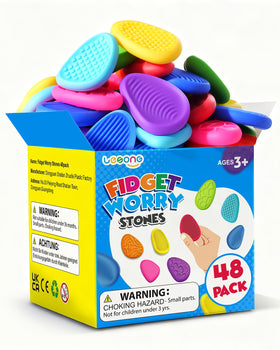 Lesong fidget stones with bright textures for focused class time.