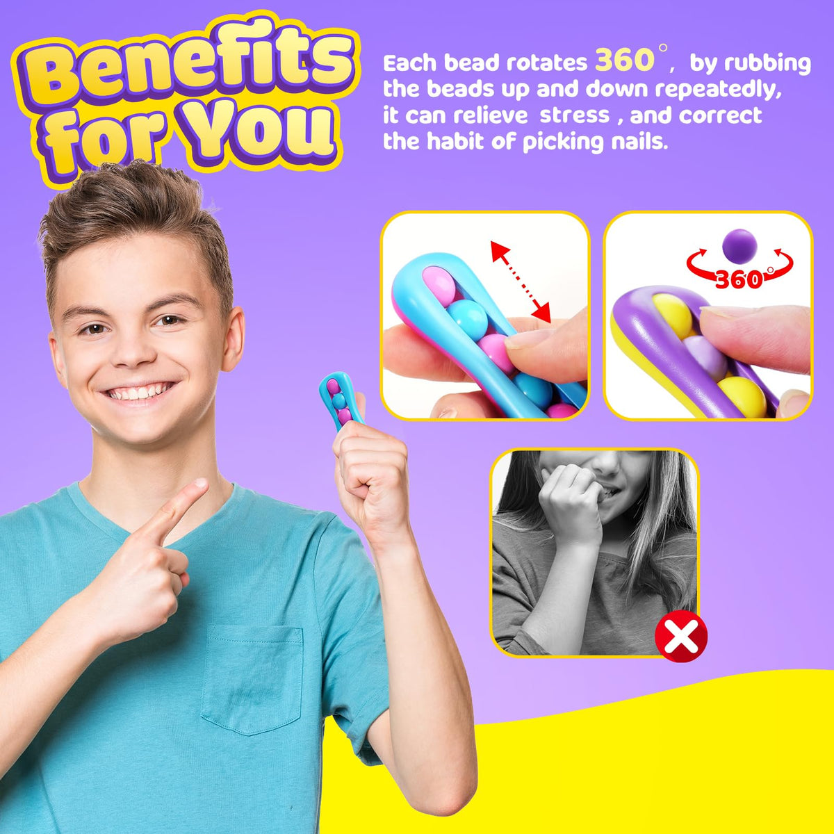 LESONG pocket-size fidget toy fits in pocket for travel-ready stress relief