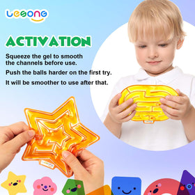 LESONG maze ball-2 provides vibrant colors to support visual focus during quiet time