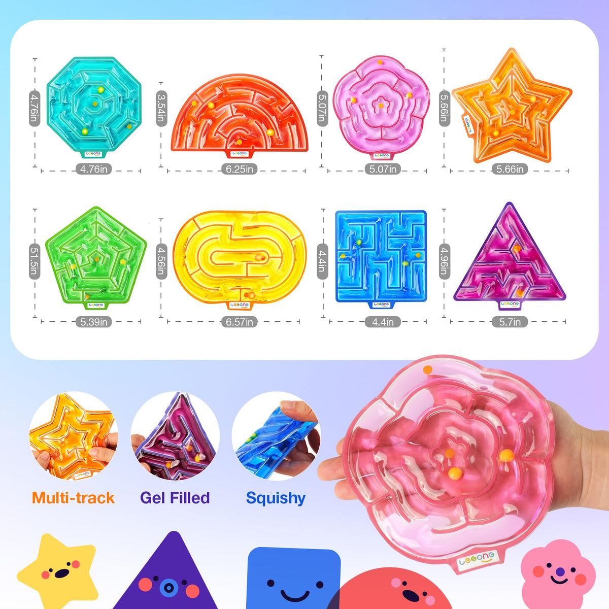 LESONG maze ball-4 is durable and portable for on-the-go calming