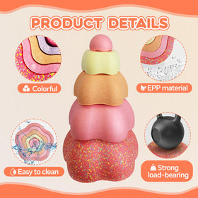 Lessseti indoor outdoor stepping stones durable anti-slip for versatile play.
