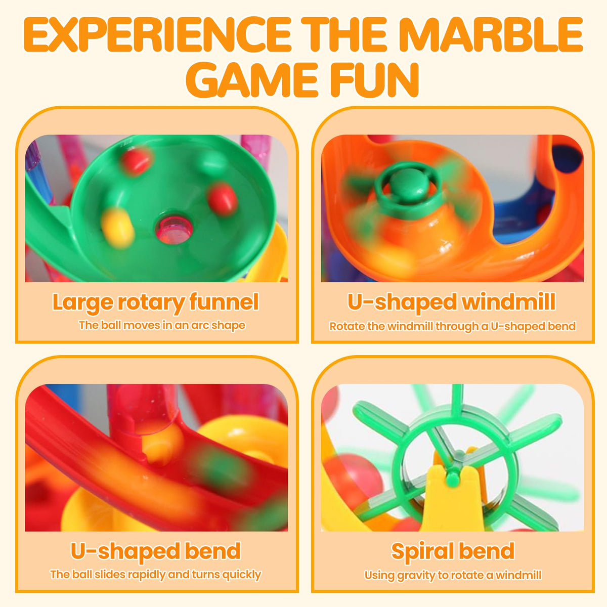 LESSETI marbles in hand highlighting smooth rolling action and vibrant colors