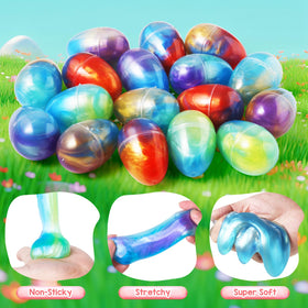 Letapapa 2.36 inch slime egg supports easy grasping by kids