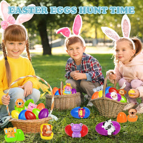 Letapapa slow-rise animal toys in bright colors for kids
