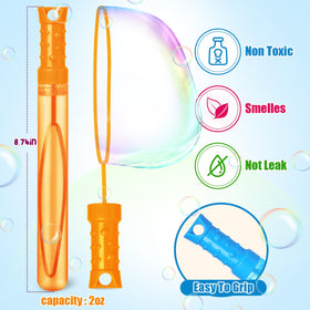 Letapapa includes 2 oz solution to create big, lasting bubbles.