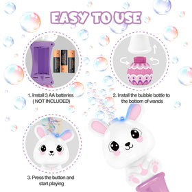 Letapapa bubble solutions eight-pack beside colorful bottles for easy setup