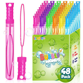 Letapapa bubble wand bulk set with 48 wands in six colors for vibrant outdoor play