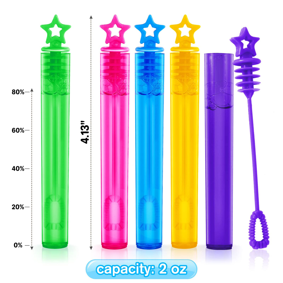 Letapapa bubble wand multi color set attracts kids for vibrant play