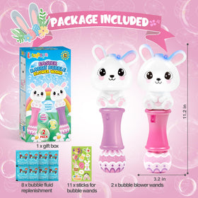 Letapapa bubble wands bunny pink ready for sunny garden play