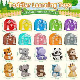 Letapapa color-number zoo containers support color matching and basic number learning.