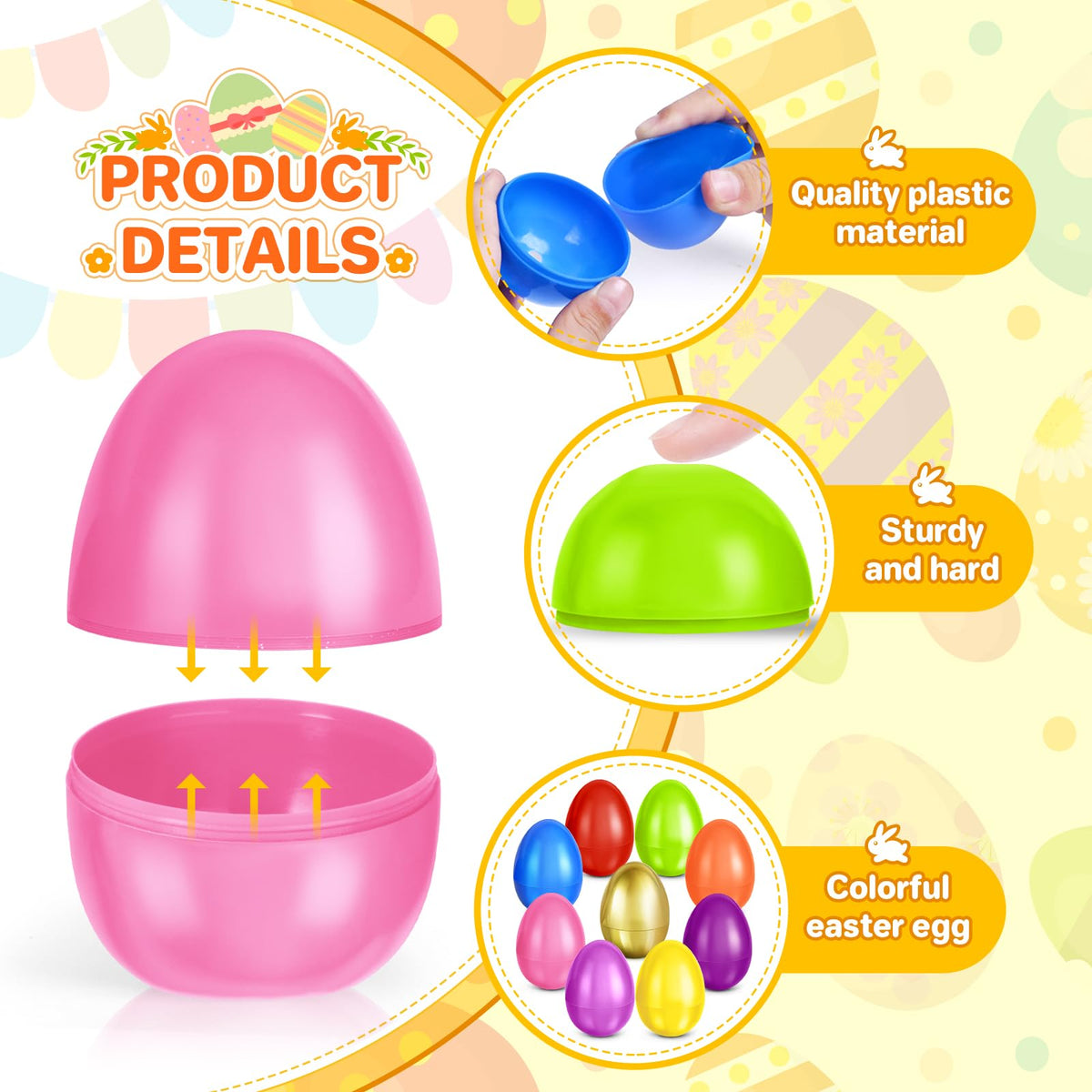 Letapapa Easter eggs glossy finish enhances visual appeal