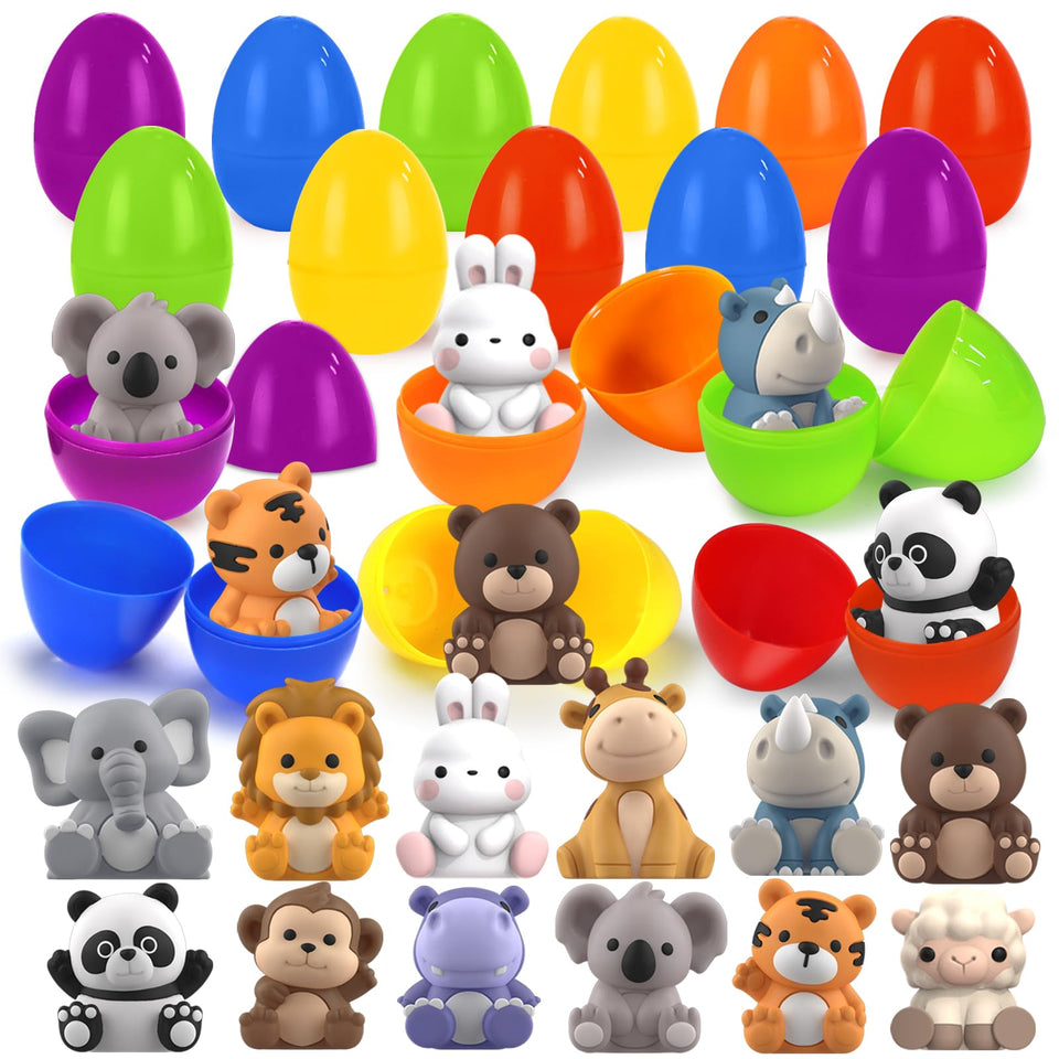 Letapapa Easter eggs with safari puppets for egg hunts
