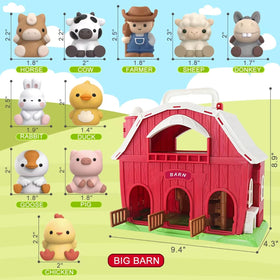 Letapapa farmer figure toy enhances role-play and fine motor skills.