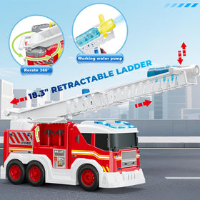 Letapapa fire truck road sign accessories teach traffic safety through role play.