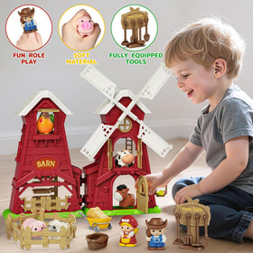 Letapapa haystack adds realism to barnyard pretend play