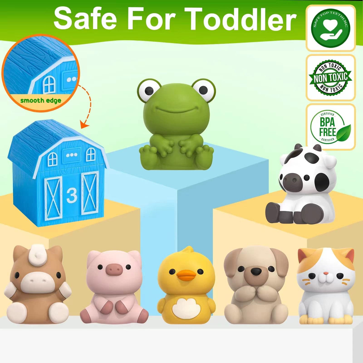 Letapapa barns numbered 1-10 support early numeracy and sequencing.