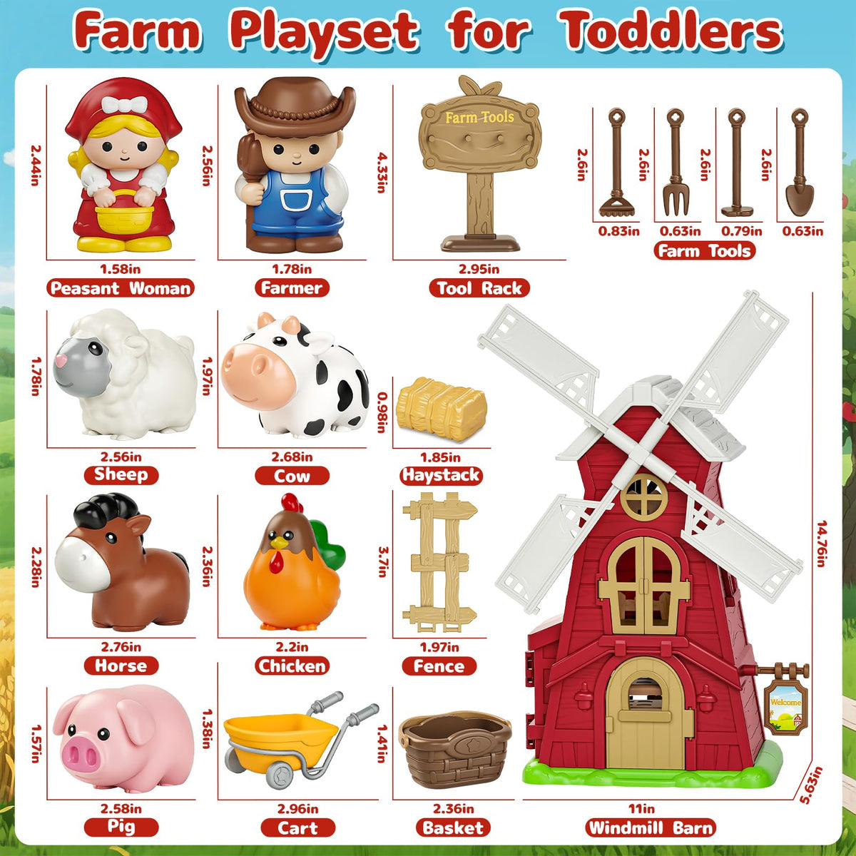 Letapapa peasant woman figure for daily farm scene play