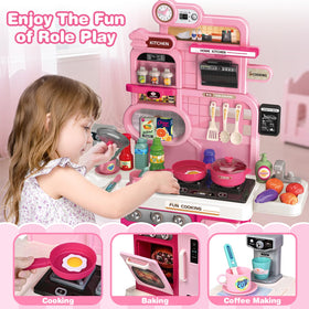 Letapapa Play Kitchen Set kitchenware hooks keep utensils neatly within reach