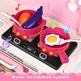 Letapapa Play Kitchen Set oven and coffee machine simulate cooking actions