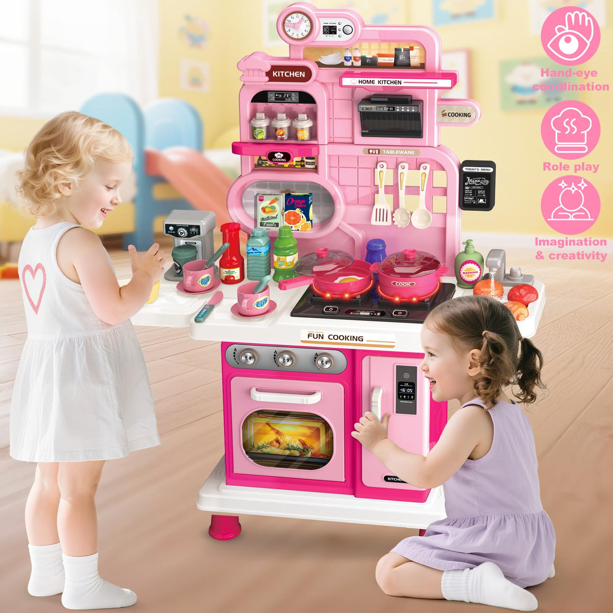 Letapapa Play Kitchen Set play food collection encourages varied pretend meals