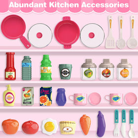 Letapapa Play Kitchen Set running water sink enhances cleanup play