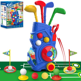 Letapapa toddler golf set with cart and retractable handle for easy pulling